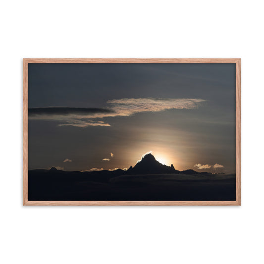 Sunrise on the Mountain - Enhanced Matte Paper Framed Poster (in)