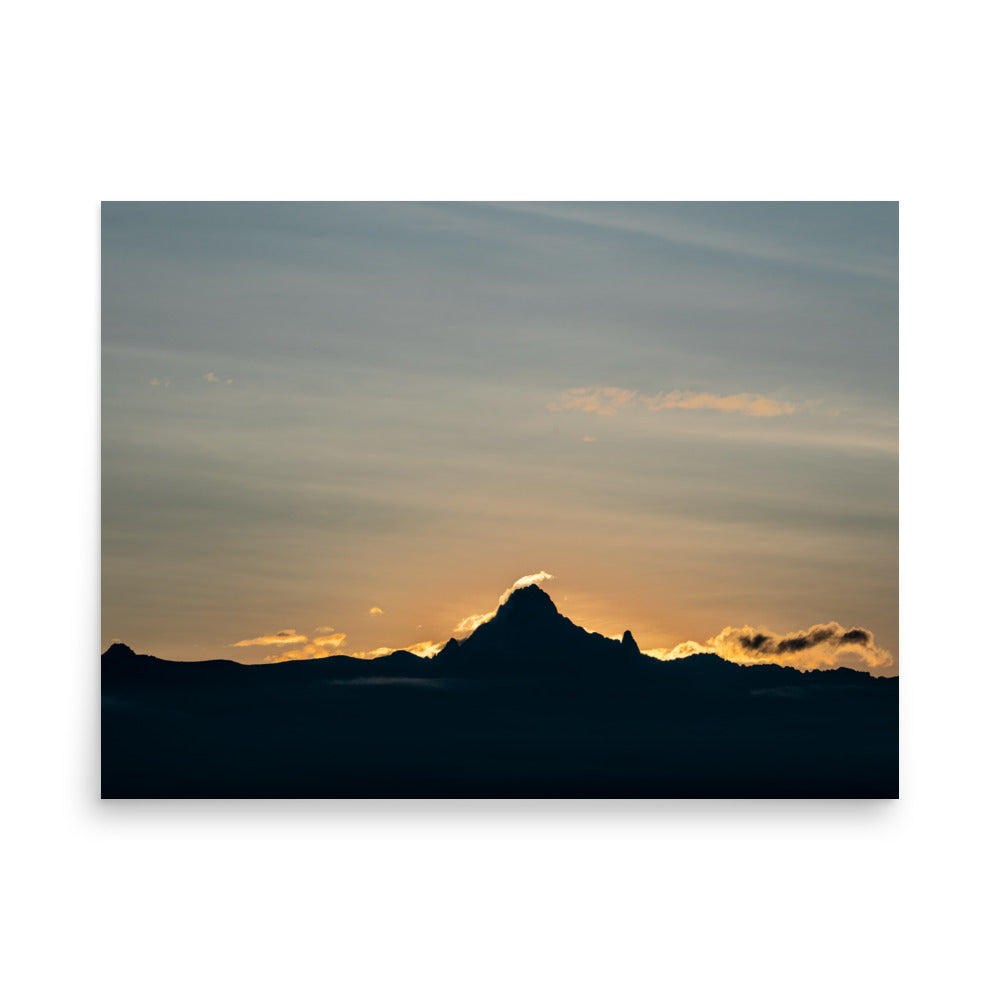 Morning in the Mountains - Premium Luster Photo Paper Poster (in)