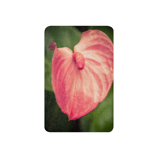 Beautiful Pink Anthurium Sherpa Blanket
