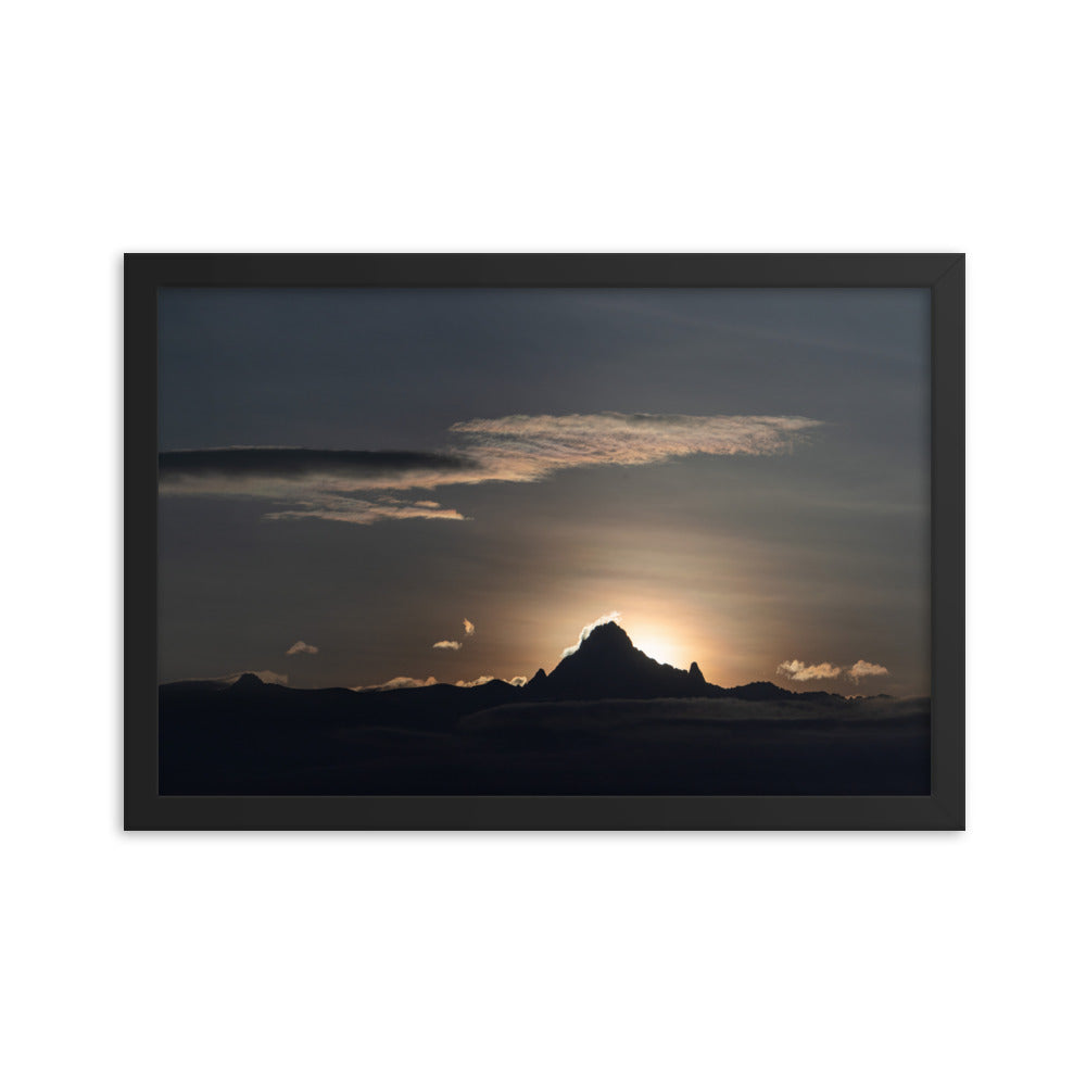 Sunrise on the Mountain - Enhanced Matte Paper Framed Poster (in)