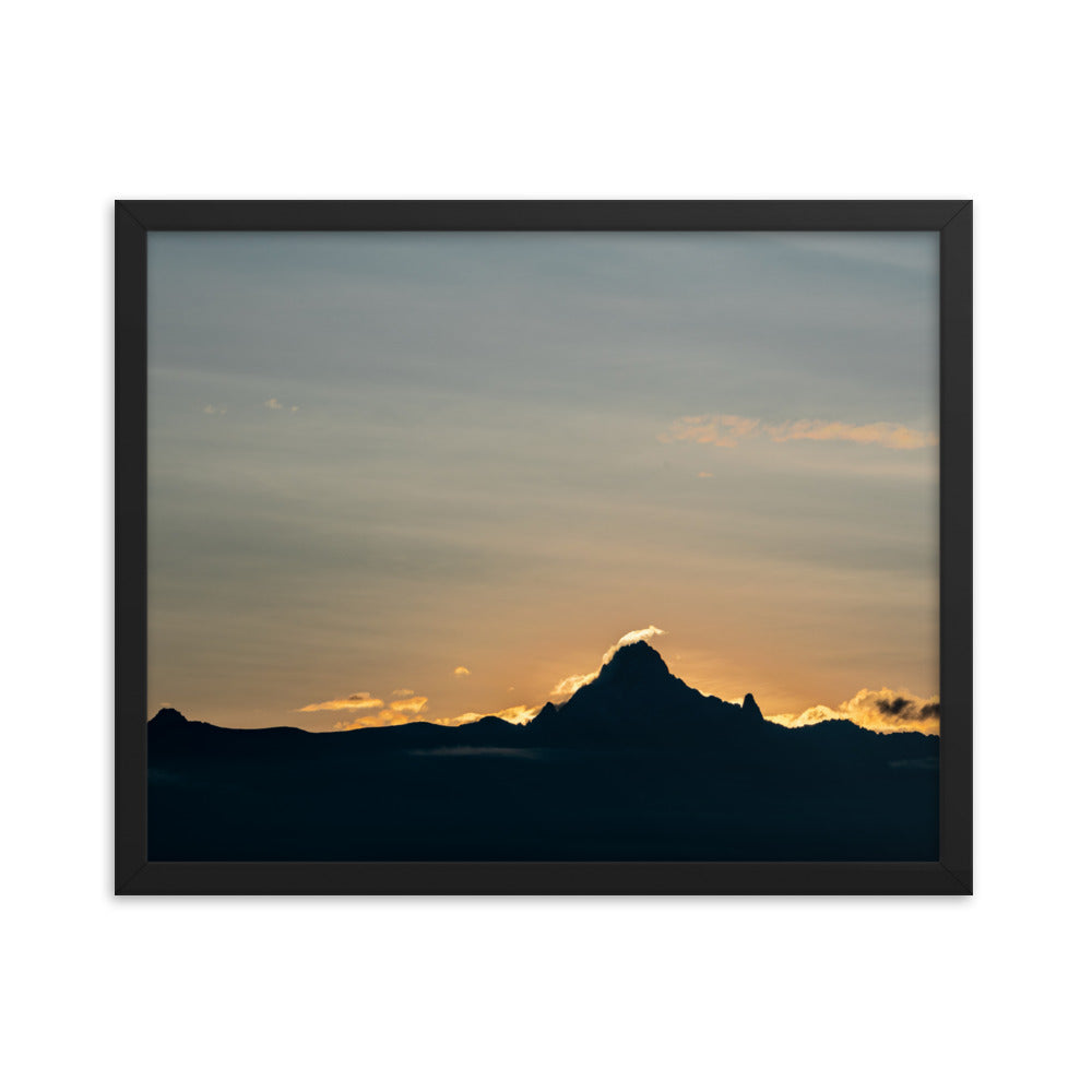 Morning on the Mountain - Enhanced Matte Paper Framed Poster (in)