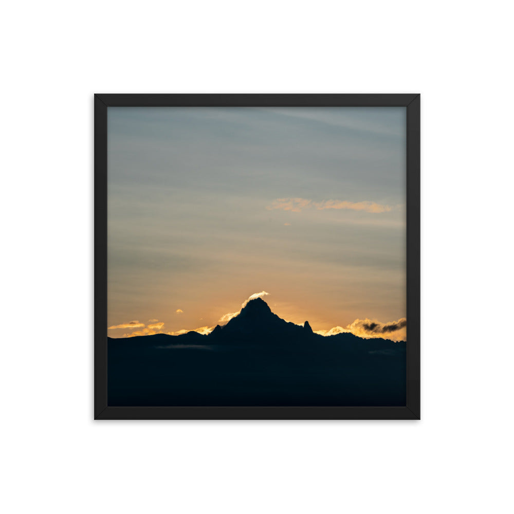 Morning on the Mountain - Enhanced Matte Paper Framed Poster (in)