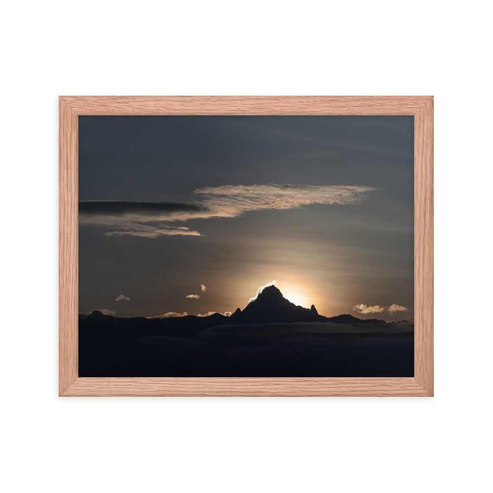 Sunrise on the Mountain - Enhanced Matte Paper Framed Poster (in)