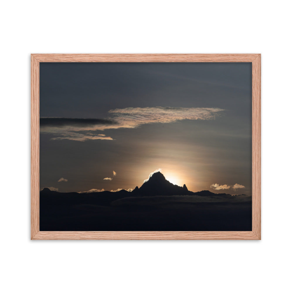 Sunrise on the Mountain - Enhanced Matte Paper Framed Poster (in)