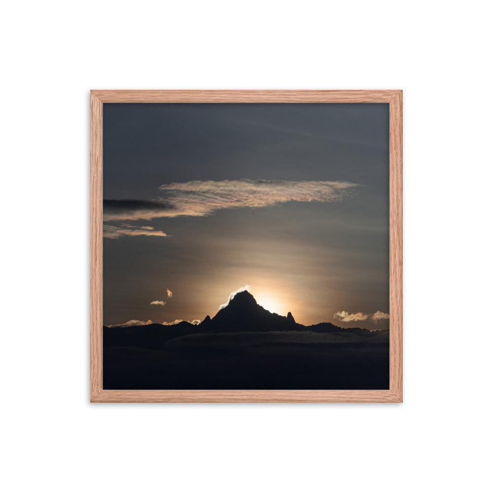 Sunrise on the Mountain - Enhanced Matte Paper Framed Poster (in)