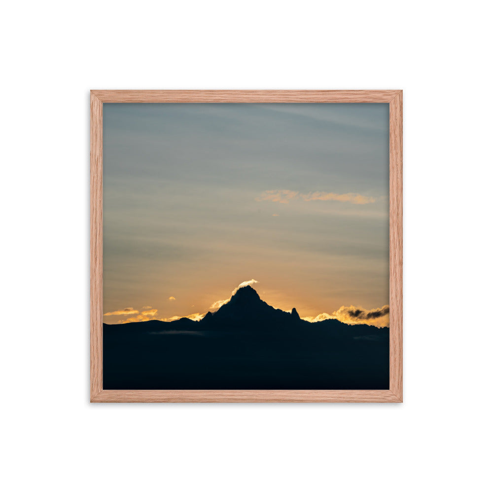 Morning on the Mountain - Enhanced Matte Paper Framed Poster (in)