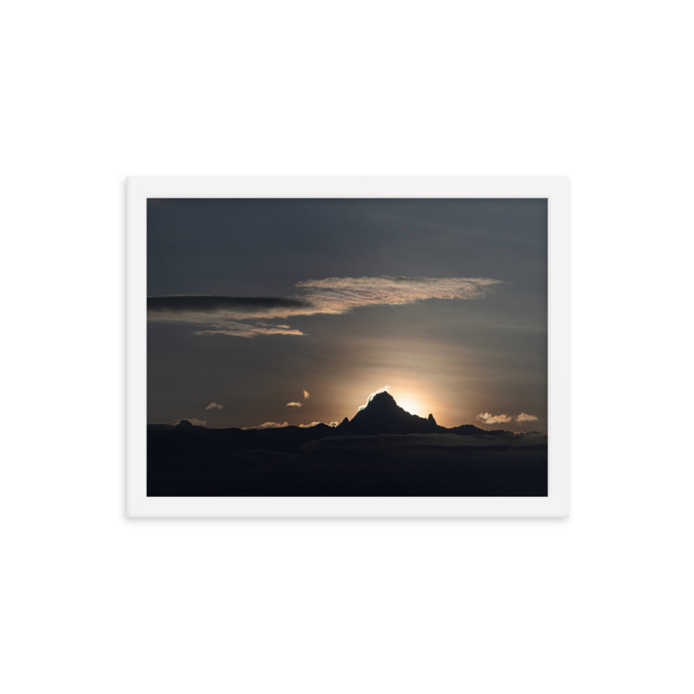 Sunrise on the Mountain - Enhanced Matte Paper Framed Poster (in)