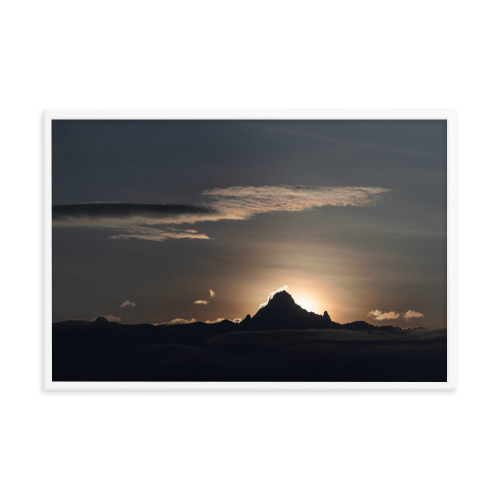 Sunrise on the Mountain - Enhanced Matte Paper Framed Poster (in)