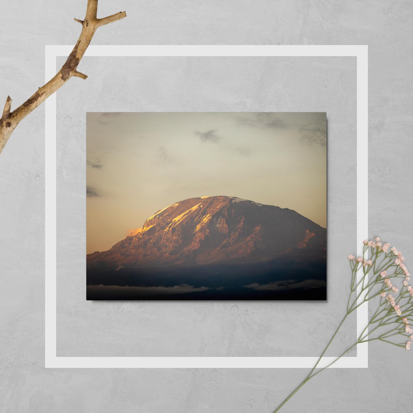 Sunset on Mt. Kilimanjaro - Metal prints