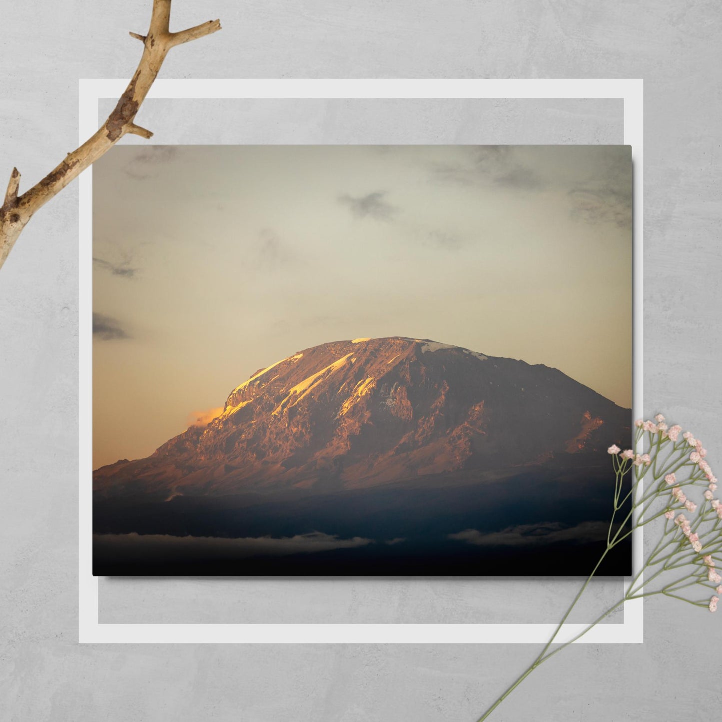 Sunset on Mt. Kilimanjaro - Metal prints