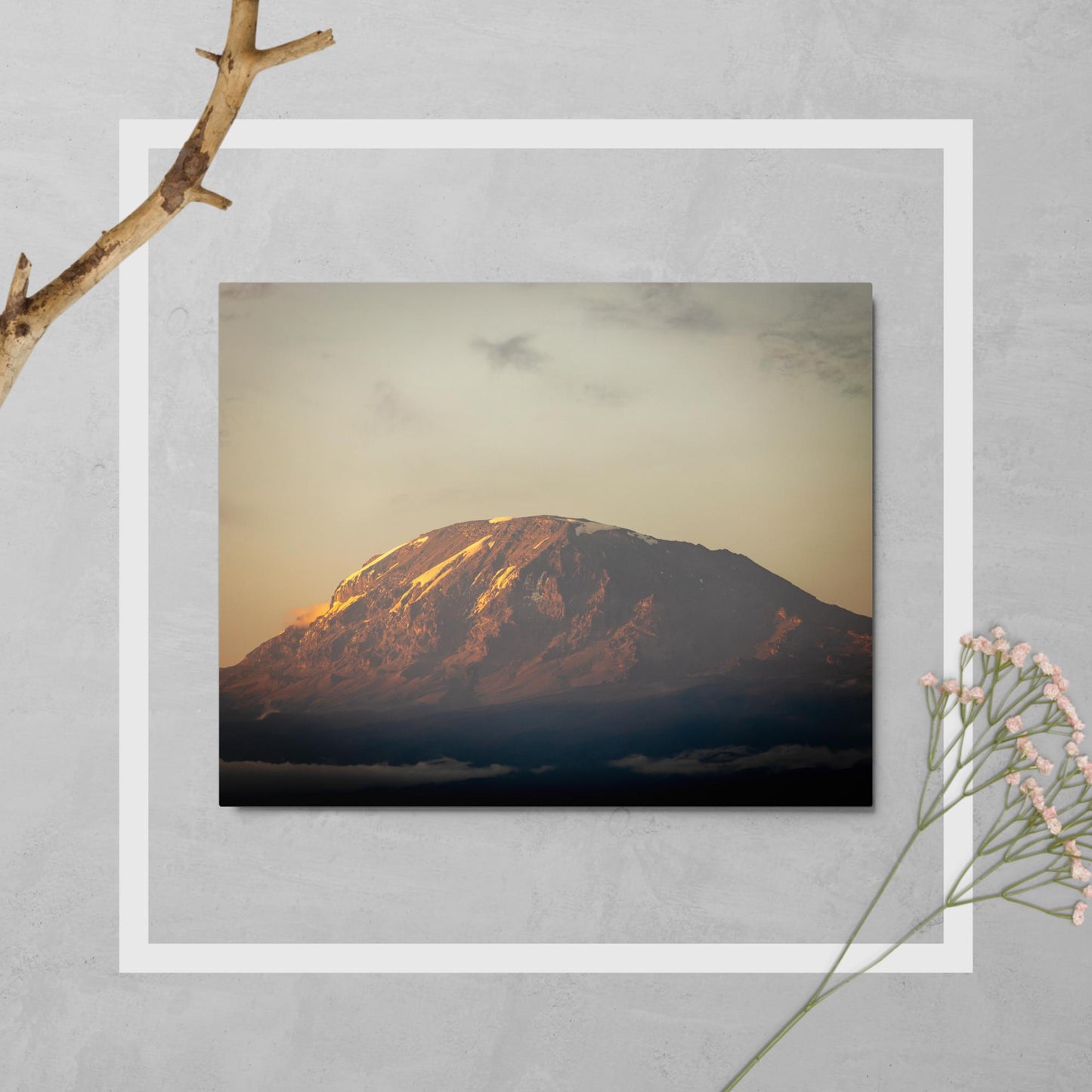 Sunset on Mt. Kilimanjaro - Metal prints