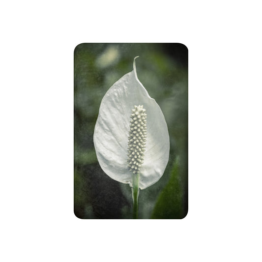 Peace Lily Sublimated Sherpa blanket