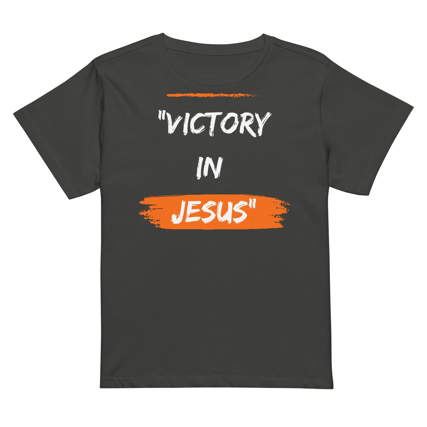Women’s high-waisted t-shirt - Victory in Jesus
