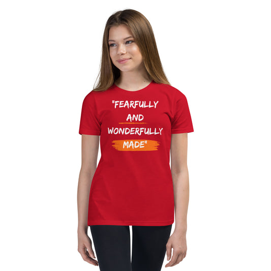 Youth Short Sleeve T-Shirt - Fearfully and Wonderfully Made